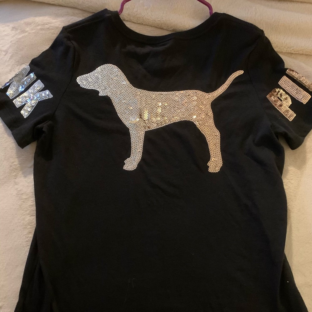 PINK Victoria Secret Sz S - Never Worn BLING shirt